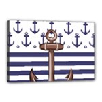Anchor Background Design Canvas 18  x 12  (Stretched)
