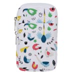 Vector Set Isolates With Cute Birds Scandinavian Style Waist Pouch (Small)