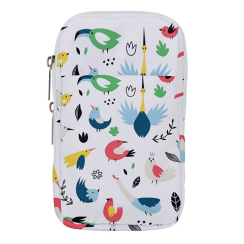 Vector Set Isolates With Cute Birds Scandinavian Style Waist Pouch (Large) from ArtsNow.com