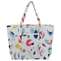 Zip Up Canvas Bag 