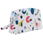 Vector Set Isolates With Cute Birds Scandinavian Style Wristlet Pouch Bag (Large)