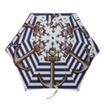 Anchor Background Design Mini Folding Umbrellas
