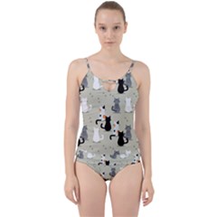 Cut Out Top Tankini Set 