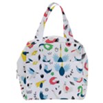Vector Set Isolates With Cute Birds Scandinavian Style Boxy Hand Bag