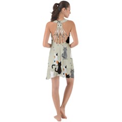 Show Some Back Chiffon Dress 