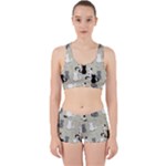 Cute Cat Seamless Pattern Work It Out Gym Set