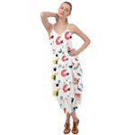 Vector Set Isolates With Cute Birds Scandinavian Style Layered Bottom Dress