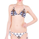 Anchor Background Design Classic Bikini Set
