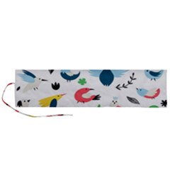Vector Set Isolates With Cute Birds Scandinavian Style Roll Up Canvas Pencil Holder (L) from ArtsNow.com