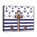 Anchor Background Design Deluxe Canvas 20  x 16  (Stretched)