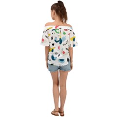 Off Shoulder Short Sleeve Top 