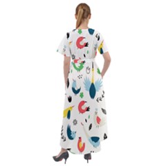 Front Wrap High Low Dress 
