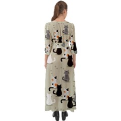 Button Up Boho Maxi Dress 
