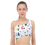 Vector Set Isolates With Cute Birds Scandinavian Style Spliced Up Bikini Top 