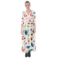 Button Up Maxi Dress 