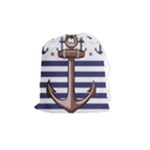 Anchor Background Design Drawstring Pouch (Medium)