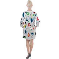 Open Neck Shift Dress 