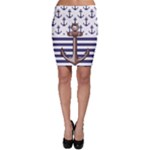 Anchor Background Design Bodycon Skirt