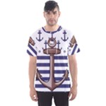 Anchor Background Design Men s Sport Mesh T-Shirt