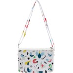 Vector Set Isolates With Cute Birds Scandinavian Style Double Gusset Crossbody Bag