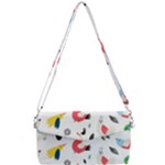 Vector Set Isolates With Cute Birds Scandinavian Style Removable Strap Clutch Bag