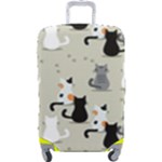 Cute Cat Seamless Pattern Luggage Cover (Large)