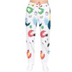Vector Set Isolates With Cute Birds Scandinavian Style Women Velvet Drawstring Pants