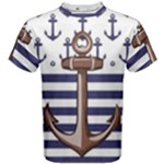 Anchor Background Design Men s Cotton T-Shirt