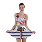 Anchor Background Design Mini Skirt