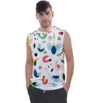 Vector Set Isolates With Cute Birds Scandinavian Style Men s Regular Tank Top