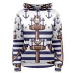 Anchor Background Design Women s Pullover Hoodie