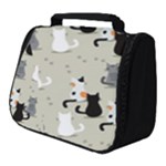 Cute Cat Seamless Pattern Full Print Travel Pouch (Small)