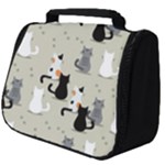 Cute Cat Seamless Pattern Full Print Travel Pouch (Big)