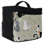 Cute Cat Seamless Pattern Make Up Travel Bag (Big)