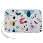 Vector Set Isolates With Cute Birds Scandinavian Style Pen Storage Case (M)