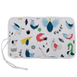 Vector Set Isolates With Cute Birds Scandinavian Style Pen Storage Case (L)