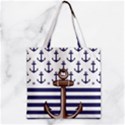 Zipper Grocery Tote Bag 