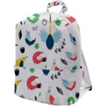 Vector Set Isolates With Cute Birds Scandinavian Style Zip Up Backpack