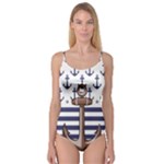 Anchor Background Design Camisole Leotard 