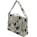 Cute Cat Seamless Pattern Box Up Messenger Bag