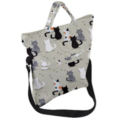 Fold Over Handle Tote Bag 