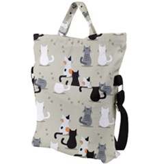 Fold Over Handle Tote Bag 