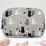 Cute Cat Seamless Pattern Make Up Pouch (Small)