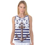Anchor Background Design Women s Basketball Tank Top