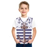 Anchor Background Design Kids  Basketball Tank Top