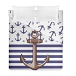 Anchor Background Design Duvet Cover Double Side (Full/ Double Size)