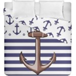 Anchor Background Design Duvet Cover Double Side (King Size)