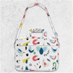 Vector Set Isolates With Cute Birds Scandinavian Style MacBook Pro 13  Shoulder Laptop Bag 