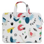 Vector Set Isolates With Cute Birds Scandinavian Style MacBook Pro 13  Double Pocket Laptop Bag