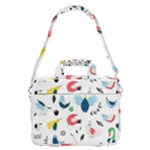 Vector Set Isolates With Cute Birds Scandinavian Style MacBook Pro 16  Shoulder Laptop Bag